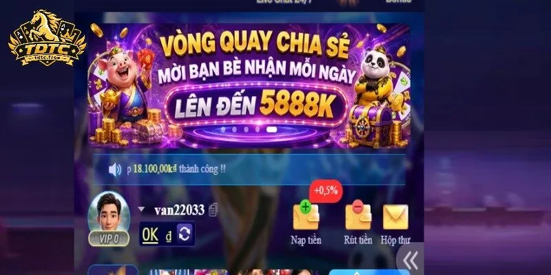 Tiền thưởng được theo dõi bằng số hiển thị