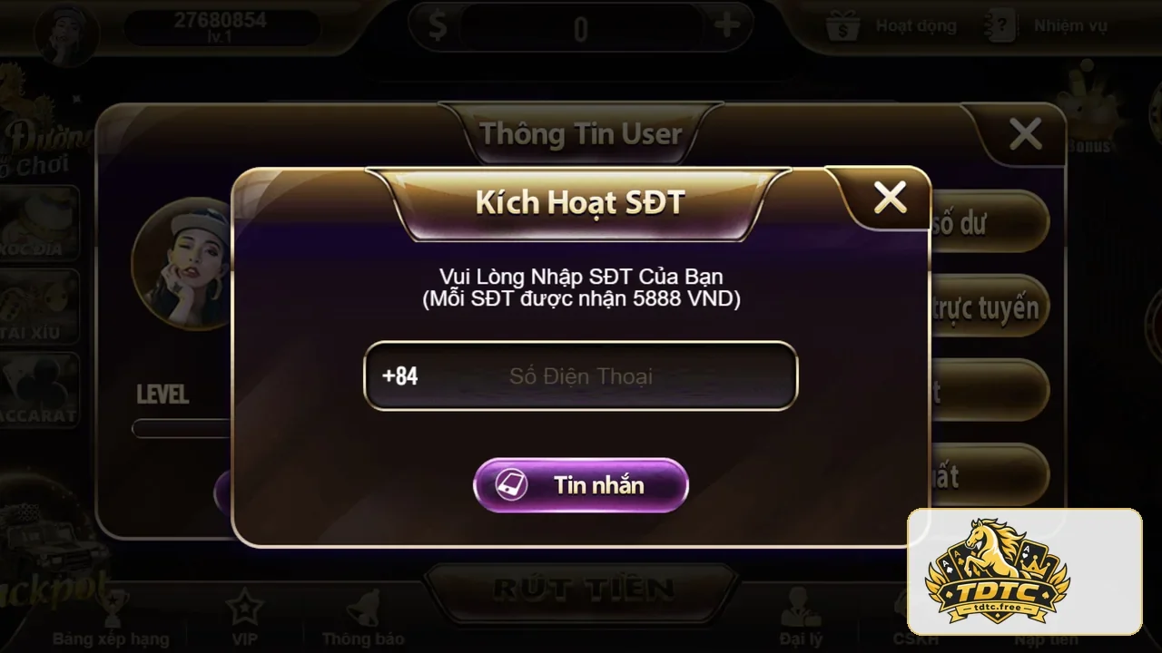 Biểu mẫu đăng ký tài khoản TDTC